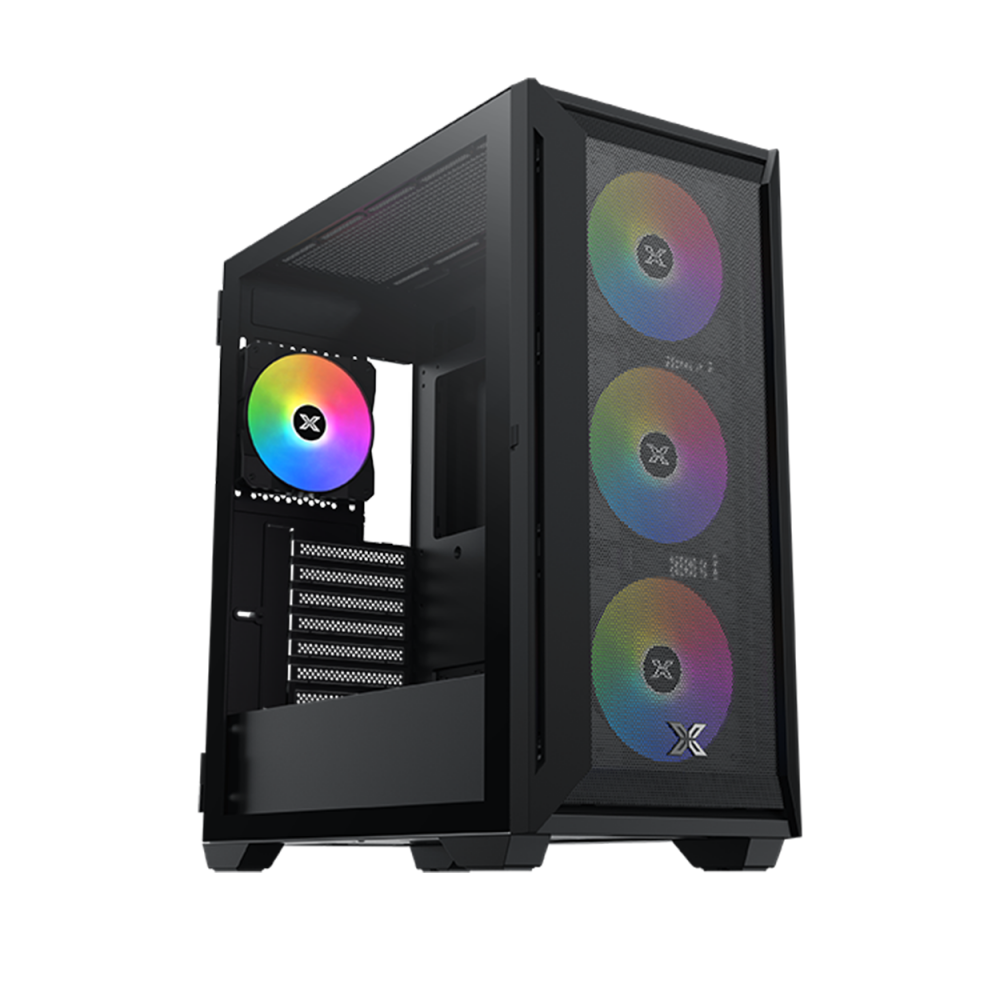 XIGMATEK 750W Master X II Pro Siyah ODIN II 4*12cm Z20F Fixed RGB Fan KASA