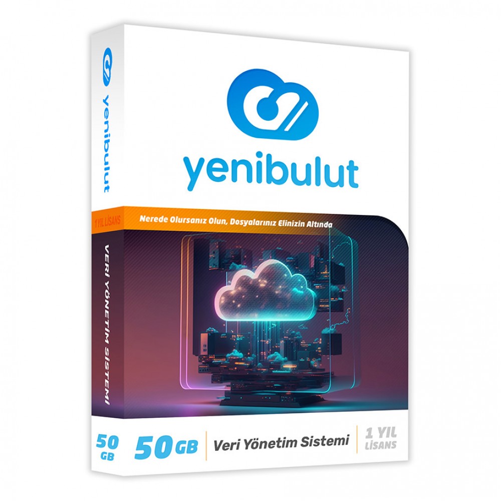 Yenibulut Veri Yönetim Yazılımı 50 GB 1 Yıl Lisans 1 Kullanıcı